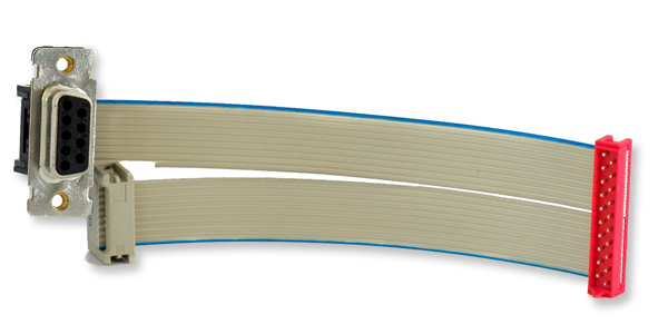 Flachbandkabel im 1,27mm Raster mit verschiedenen Verbinder